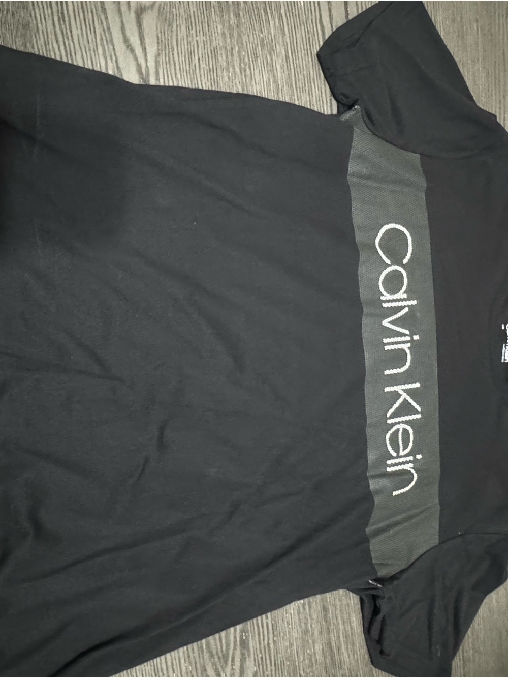 Calvin Klein Black Short Sleeve Logo Tee